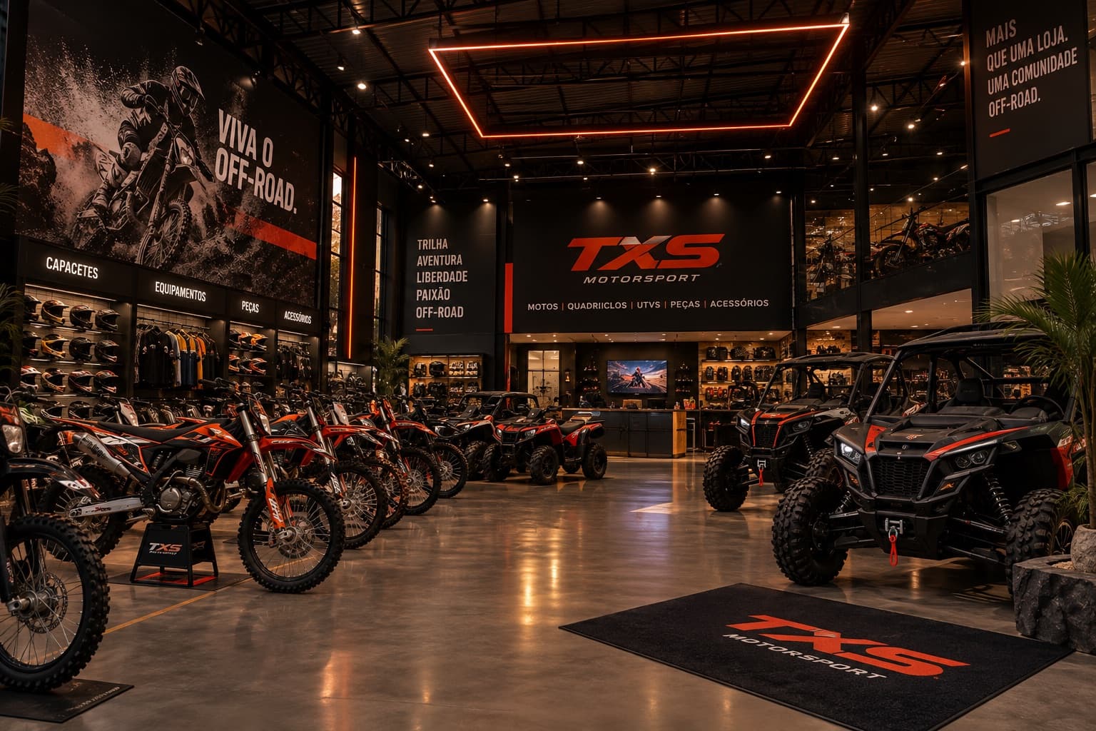 Showroom interno da TXS Motorsport
